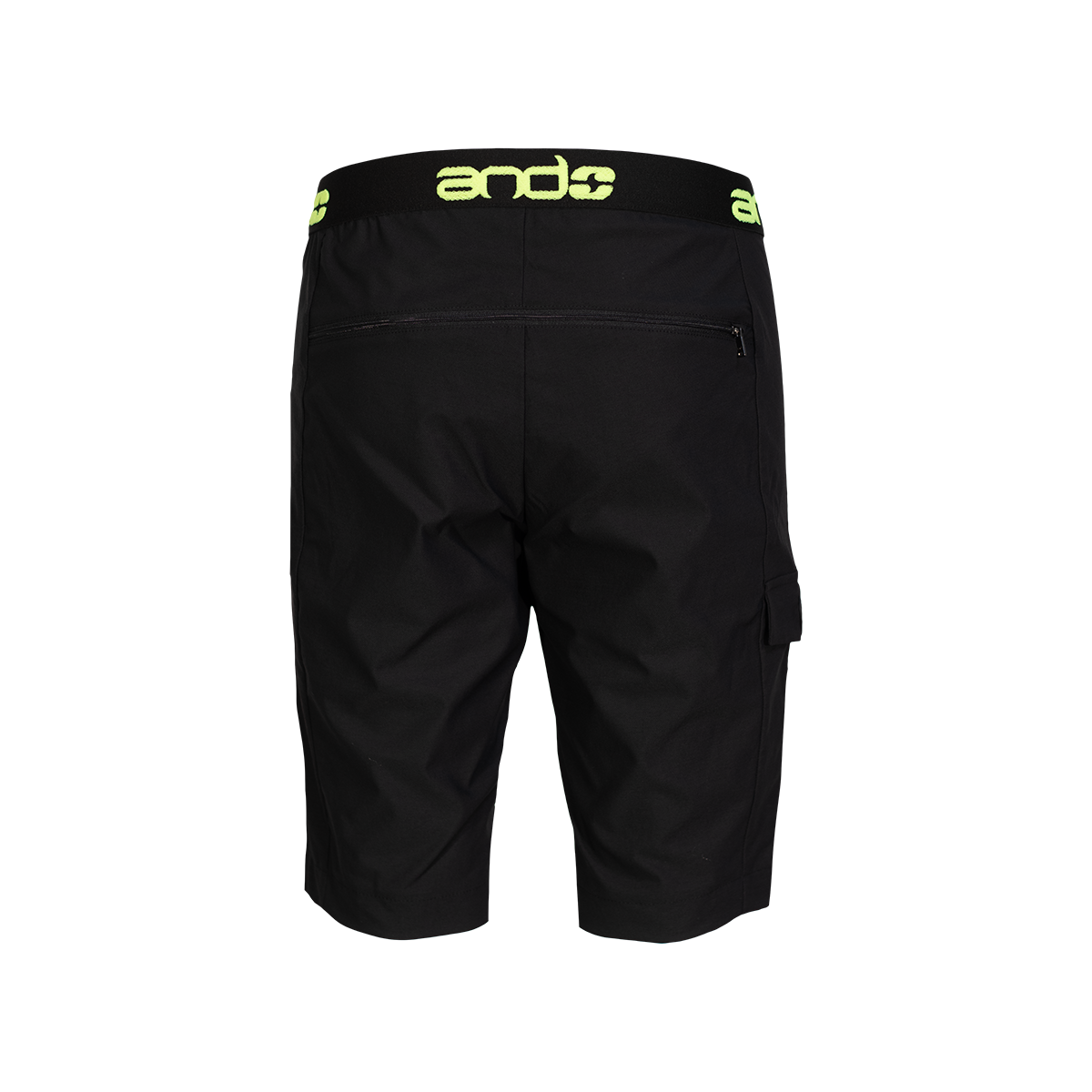 andDEMM moške bermuda hlače - ČRNA/FLUO RUMENA