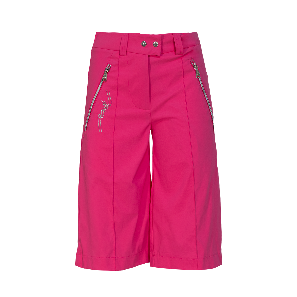 andORIANA - ženske bermuda hlače - SREBRNA,FUKSIA