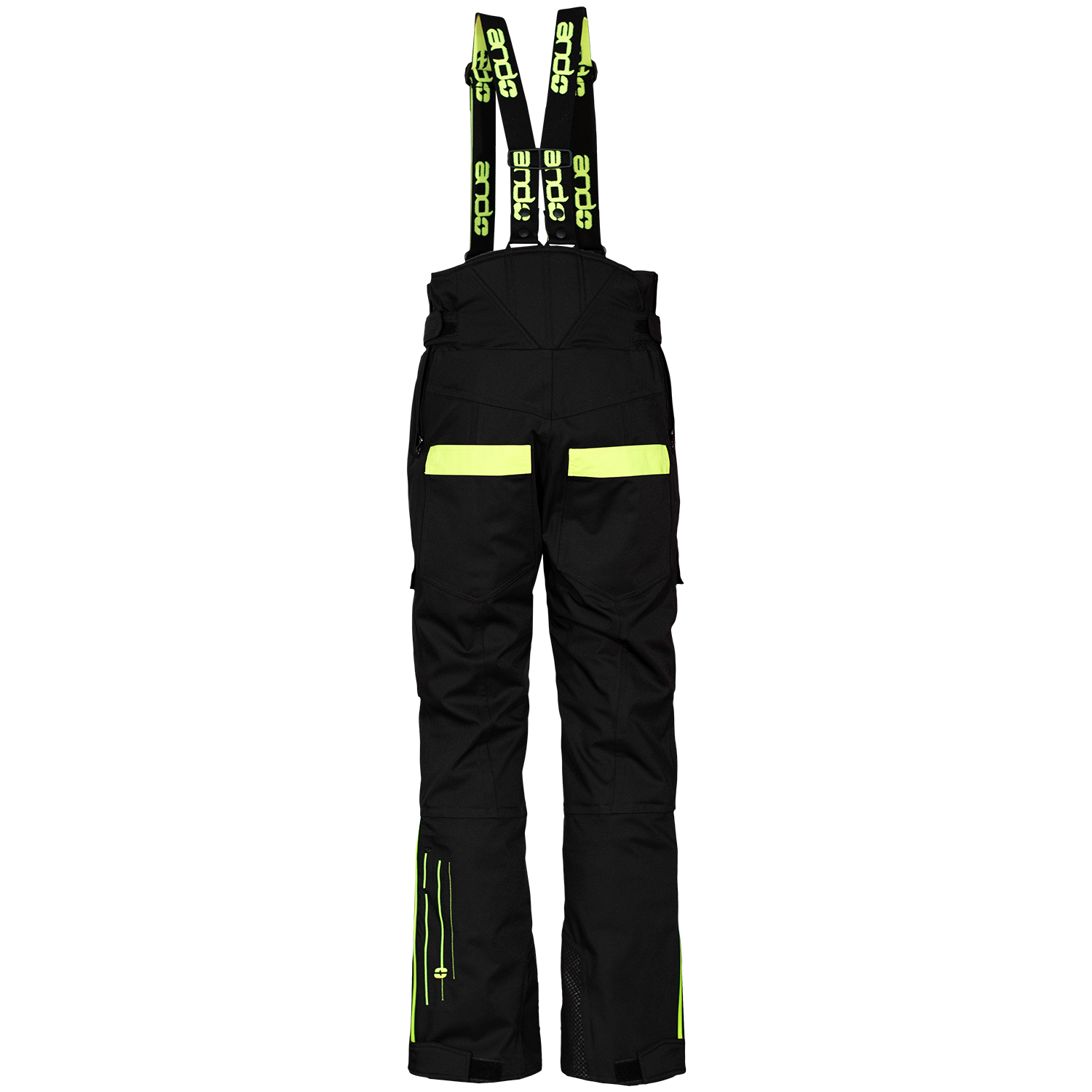 andSVEN - hlače moške hlače - ČRNA/FLUO RUMENA