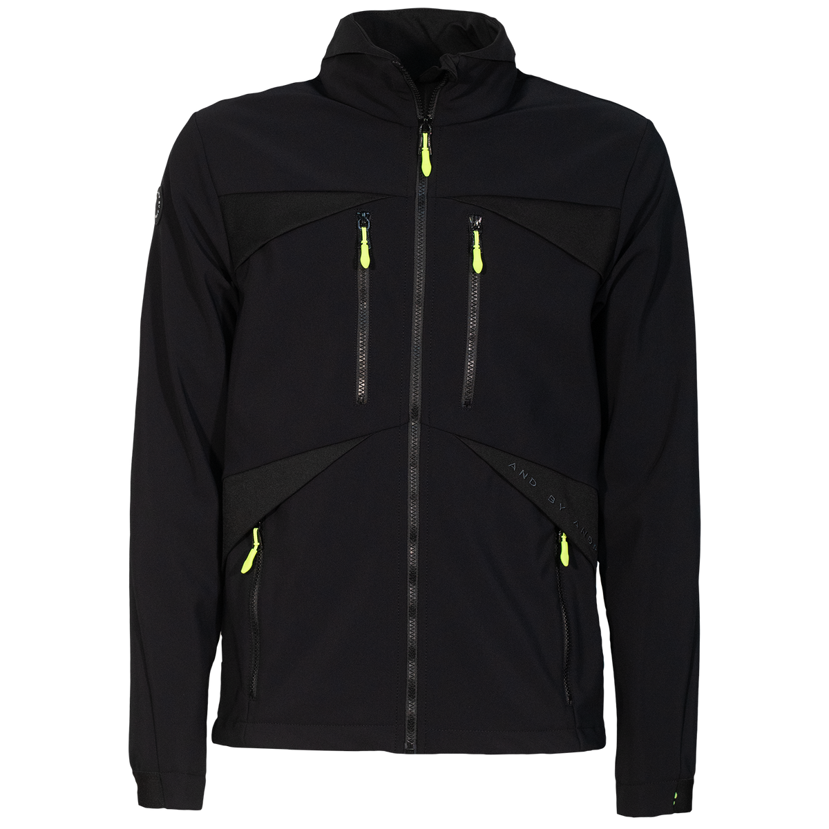 andTIMMO moški softshell - ČRNA/FLUO RUMENA