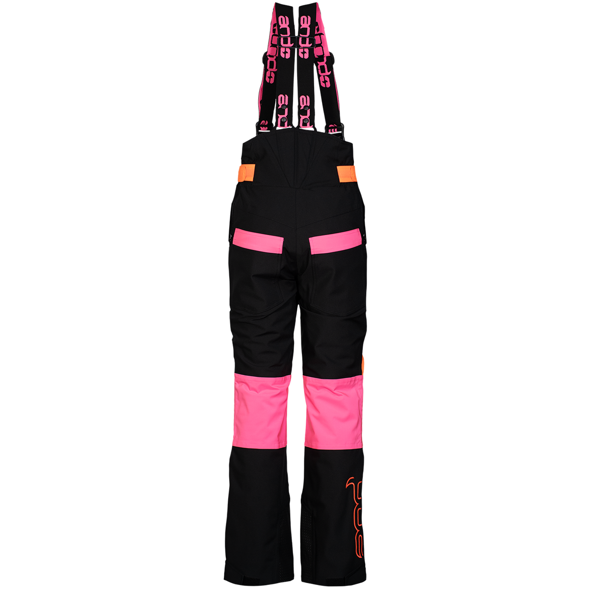 andALAYA - H ženske hlače - ČRNA/FLUO FUKSIJA/FLUO ORANŽ